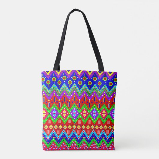 Taschen-Tasche, mexikanische festliche bunte Tasche (Rückseite)