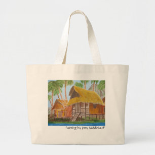 Taschen-Tasche mit Gras-Hütten durch Jerry Jumbo Stoffbeutel