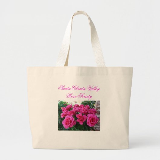 Taschen-Tasche mit rosa Rosen Jumbo Stoffbeutel (Vorne)