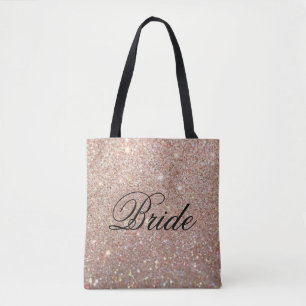 Taschen-Tasche - Rosen-GoldGlitzer-Fab Braut Tasche