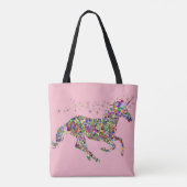 Taschen-Taschebunte Unicorn-Rosa-Geschenk-Tasche Tasche (Rückseite)