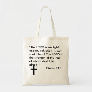 Taschen-Taschen-Psalm-27:1 Tragetasche