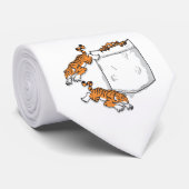 Taschen-Tiger Krawatte (Gerollt)