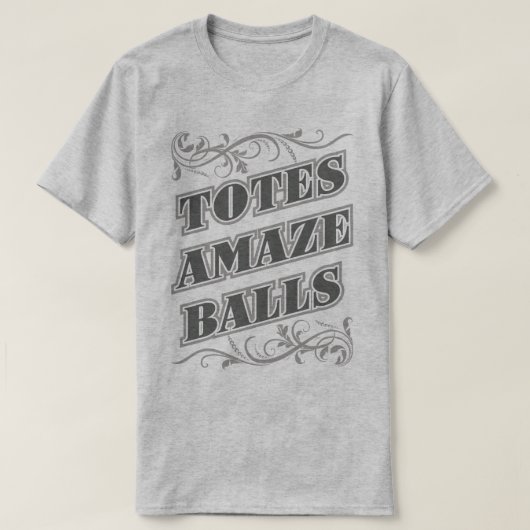 Taschen überraschen Bälle Amazeballs lustiges T-Shirt (Design vorne)