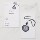 Taschen-Uhr-Visitenkarte Visitenkarte (Vorne/Hinten)