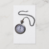 Taschen-Uhr-Visitenkarte Visitenkarte (Rückseite)