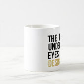 Taschen unter den Augen sind Designer-Glitzer Kaffeetasse (Mittel)