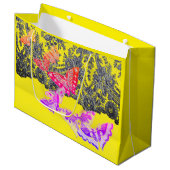 TASCHENFLÄCHE UND TASCHENFLÄCHEN GROßE GESCHENKTÜTE (Vorderseite Schrägansicht)