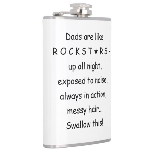 Taschenflasche für neuen Vater, lustiges Geschenk  Flachmann (Rechts)