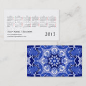 Taschenkalender des Kaleidoskops 2013 Visitenkarte (Vorne/Hinten)