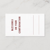 Taschenkarte "Gebet für den Heiligen Geist" Visitenkarte (Rückseite)