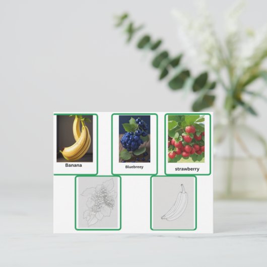 Taschenkarten für Kinder und Erwachsene Postkarte (Stehend Vorderseite)