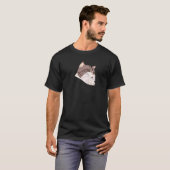 Taschenkatze Denk Meme T-Shirt (Vorne ganz)