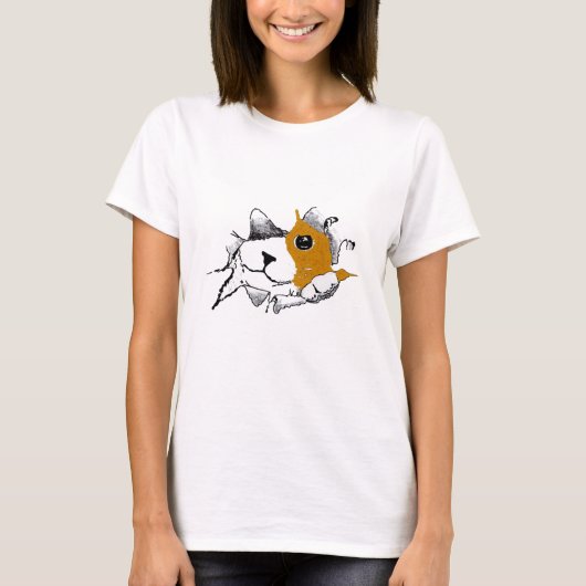 Taschenkatze T-Shirt (Vorderseite)