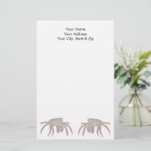 Taschenkrebse Briefpapier (Stehend Vorderseite)