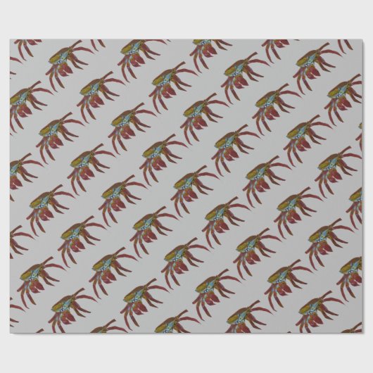 Taschenkrebse Geschenkpapier (Flach)