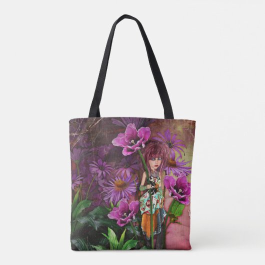 Taschenkunsttasche - wo Hoffnung Wunderblüte Tasche (Rückseite)