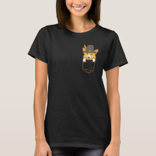 Taschenpilger Welsh Corgi Hund Süßes Erntedankfest T-Shirt