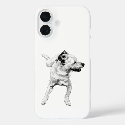 TaschenPivot, Minimaler Hund Case-Mate iPhone Hülle (Rückseite)