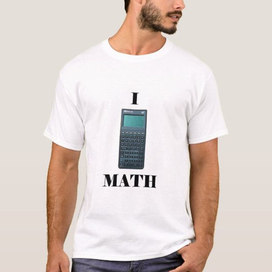 "Taschenrechner I" MATHE T-Shirt (Vorderseite)