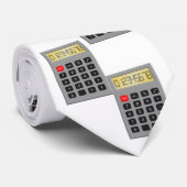 Taschenrechner-Mathe-Buchhalter-Krawatte Krawatte (Gerollt)