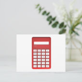 Taschenrechner Postkarte (Stehend Vorderseite)