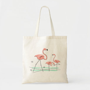 Taschentasche des Flamingo-Trios 2 Tragetasche