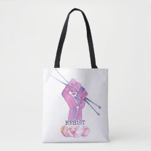 Taschentasche für den politisch aktiven Stricker Tasche