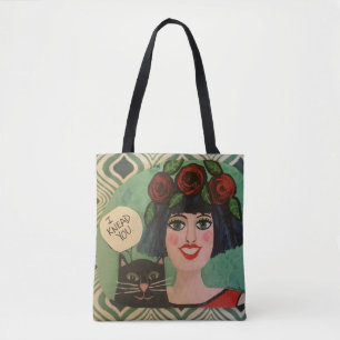 Taschentasche für Katzenliebhaber Tasche