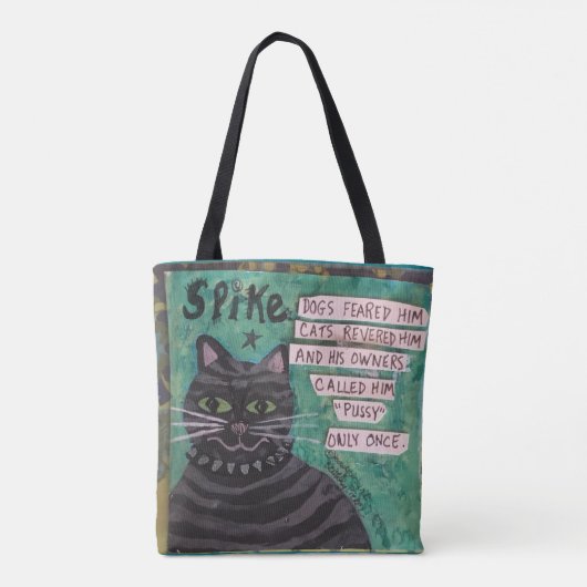 Taschentasche. Hund auf einer Seite und Katze auf Tasche (Rückseite)