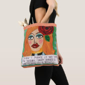 Taschentasche. Ich machte sie nicht zur Turnhalle Tasche (Von Nahem)