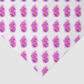 Taschentuch aus rosa Orchideen Seidenpapier (Ausschnitt)