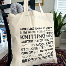 Taschentuch - Knitter's Word Collage