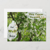 Taschentuch Tree Hay Fever Season Postcard Postkarte (Vorne/Hinten)