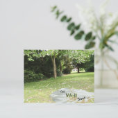 Taschentuch Tree wird bald gut Postkarte (Stehend Vorderseite)