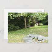 Taschentuch Tree wird bald gut Postkarte (Vorne/Hinten)