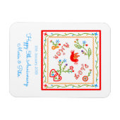 Taschentücher der portugiesischen Liebe Magnet (Horizontal)