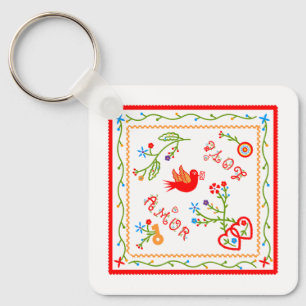 Taschentücher der portugiesischen Liebe Schlüsselanhänger