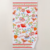 Taschentücher der portugiesischen Liebe Strandtuch (Vorderseite)