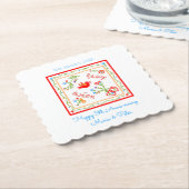 Taschentücher der portugiesischen Liebe Untersetzer (angewinkelt)