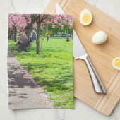 Taschentücher für Kirschblüten Geschirrtuch (Viertel Falte)