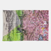 Taschentücher für Kirschblüten Geschirrtuch (Horizontal)