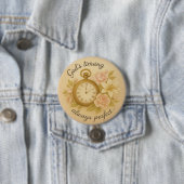 Taschenuhr Knopf Design... Button (Beispiel)
