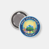 Taschkent Stadtwappen, Usbekistan Magnet (Vorderseite/Rückseite)