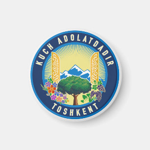 Taschkent Stadtwappen, Usbekistan Magnet