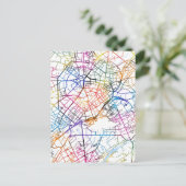 Taschkent Usbekistan City Map Postkarte (Stehend Vorderseite)