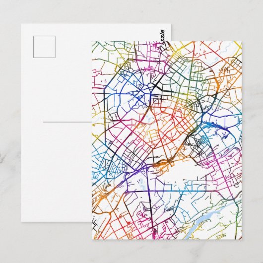 Taschkent Usbekistan City Map Postkarte (Vorne/Hinten)