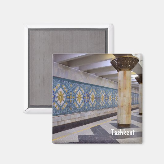 Taschkent, Usbekistan Magnet (Vorderseite/Rückseite)