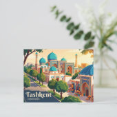 Taschkent, Usbekistan Postkarte (Stehend Vorderseite)