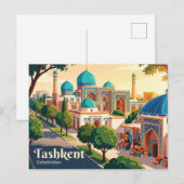Taschkent, Usbekistan Postkarte (Vorne/Hinten)